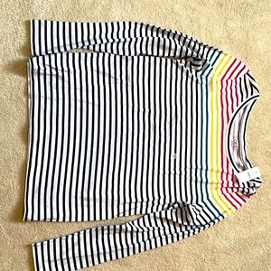 Loft Outlet Loose Long Sleeve Striped T